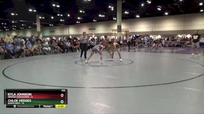 115 lbs Round 7 (8 Team) - Chloe Hedges, Queen Bees vs Kyla Johnson, Indiana Smackdown