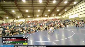 67 lbs Quarterfinal - Samantha Jordan, Nevada Elite vs Boston Brindley, Elite Wrestling