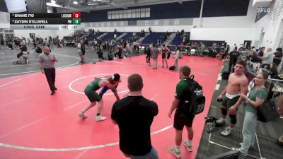 126 lbs Cons. Semi - Shane Ito, La Costa Canyon High School Wrestling vs Zaydin Stillwell, Poway Wrestling
