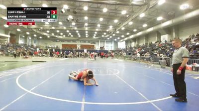 157 lbs Cons. Round 1 - Shayne Irvin, Jamestown vs Luke Leshaj, Oneonta State