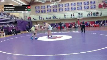 197 lbs Champ. Round 1 - Eric Karas, Eastern Oregon University (OR) vs Ethan Ensrud, Linfield University