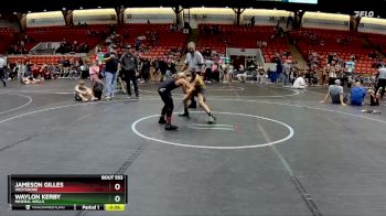 92 lbs Round 5 - Jameson Gilles, Westshore vs Waylon Kerby, Mineral Wells