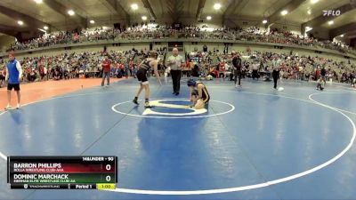 90 lbs Cons. Round 4 - Barron Phillips, Rolla Wrestling Club-AAA vs Dominic Marchack, Eierman Elite Wrestling Club-AA