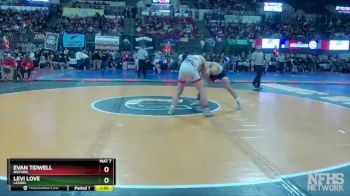 A - 182 lbs Quarterfinal - Levi Love, Laurel vs Evan Tidwell, Bigfork