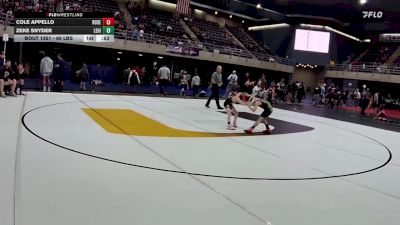 60 lbs Semifinal - Cole Appello, Roselle Park vs Zeke Snyder, Lehighton