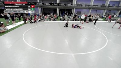 Junior Girls - 140 lbs Cons. Round 2 - Annabelle Soell, Central Kansas Young Lions Wrestling Club vs Amelia Roennebeck, Syracuse Wrestling Club