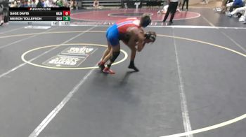 121 lbs Semis & 1st Wrestleback (8 Team) - Meison Tollefson, Decorah, IA vs Sage Davis, Washington, IL