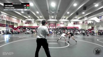 132 lbs Quarterfinal - Ray Marin, St Francis vs Ethan Lopez, John H Pitman