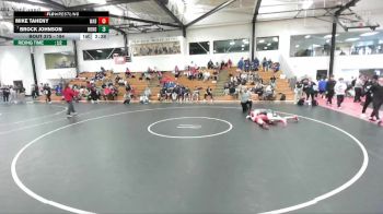 184 lbs Quarterfinal - Brock Johnson, Huntingdon vs Mike Taheny, Wabash