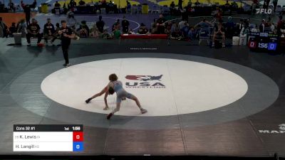 113 lbs Cons 32 #1 - Kipton Lewis, IA vs Harry Langill, KS