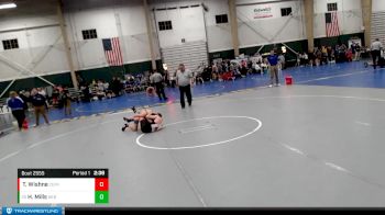 133 lbs Cons. Round 4 - Hayden Mills, Nebraska vs Trevor Wishne, Central Missouri