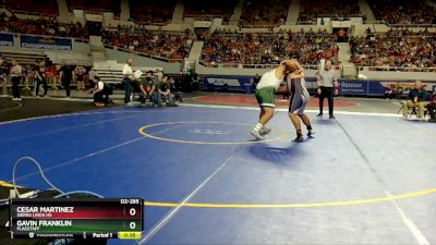 D2-285 lbs Cons. Round 3 - Cesar Martinez, Sierra Linda HS vs Gavin Franklin, Flagstaff