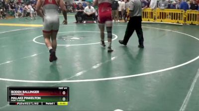 190 lbs Cons. Round 4 - Malakii Pinkelton, Port Clinton vs Boden Ballinger, Wadsworth