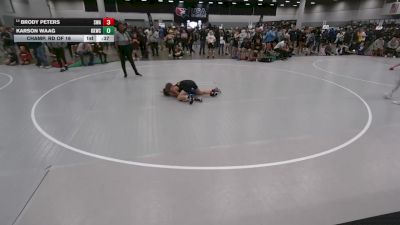 75 lbs Champ. Rd Of 16 - Brody Peters, Sebolt Wrestling Academy vs Karson Waag, Keystone Kids Wrestling Club