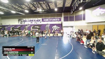 61 lbs Semifinal - Bohdi Bland, Team Prestige vs Cole Garretson, Fremont Wrestling Club