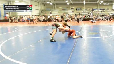 126 lbs Rr Rnd 1 - Logan Medeiros, Iron Faith Gold - HSB vs A.J. Dubendorfer, GT 4238 - HSB