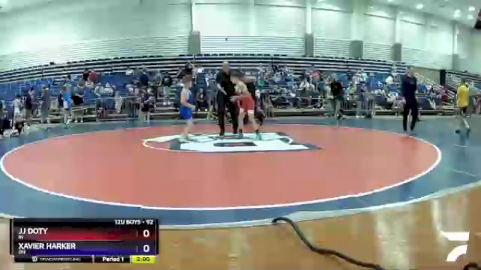 92 lbs Round 1 - Jj Doty, IN vs Xavier Harker, OH