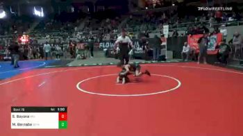 55 lbs Semifinal - Slate Bayona, Red Wave Wrestling vs Michael Bernabe, Dethrone