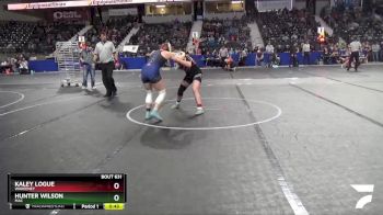 155 lbs Cons. Round 2 - Hunter Wilson, MAC vs Kaley Logue, Wakeeney