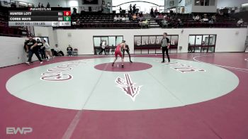 126 lbs Rr Rnd 3 - Hunter Lott, Hilldale vs Coree Mays, Bartlesville High School