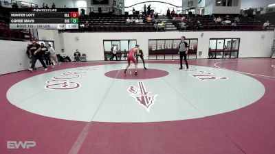 126 lbs Rr Rnd 3 - Hunter Lott, Hilldale vs Coree Mays, Bartlesville High School