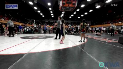 67 lbs Consolation - Lillyann Lawrence, Kingfisher YellowJackets vs Emma Mejia, Norman Grappling Club