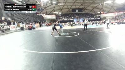 Girls 4A 130 lbs Champ. Round 1 - Dibora Goitom Negassi, Cascade (Everett) (Girls) vs Larkin Nielsen, Mount Rainier (Girls)