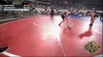 83 lbs Consi Of 8 #2 - Brody Harris, Bartlesville Wrestling Club vs Lane Spexarth, Brawlers