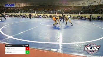 132 lbs 5th Place - Elijah Rice Jr, Cowboy Wrestling Club vs Darian Chavez, Standfast