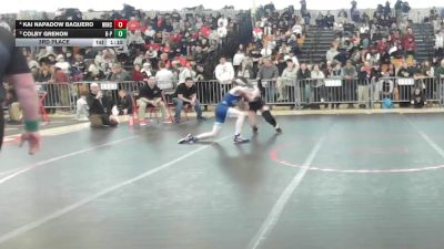 120 lbs 3rd Place - Kai Napadow Baquero, Winchester vs Colby Grenon, Bristol-Plymouth
