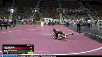 132 lbs Semifinal - Nick Dempsey, Thompson HS vs Vincent Aspito, Hoover