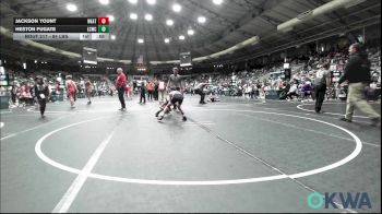84 lbs Quarterfinal - Jackson Yount, Weatherford Youth Wrestling vs Heston Fugate, Lincoln Christian