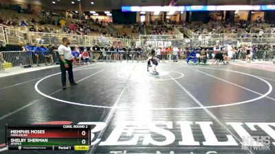 110 lbs Cons. Round 2 - Memphis Moses, Middleburg vs Shelby Sherman, Apopka