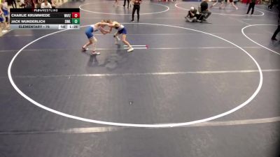 Elementary - 80 lbs Charlie Krumwiede, Wayzata vs Jack Wunderlich, Simley