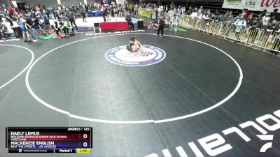 125 lbs Champ. Round 1 - Haely Lemus, Benjamin Franklin Senior High School Wrestling vs Mackenzie English, Beat The Streets - Los Angeles