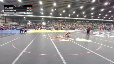 60 lbs Quarterfinal - Reagan Meyer, Dickinson Wrestling Club vs Hyla Zietz, Laker Wrestling