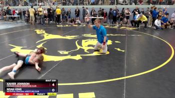 82 lbs Quarterfinal - Xavier Johnson, Chugach Eagles Wrestling Club vs Noah King, Soldotna Whalers Wrestling Club