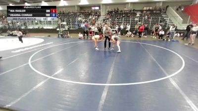135 lbs 3rd Place Match - Nia Hagler, Champions Wrestling Club vs Keanna Conrad, Team Idaho Wrestling Club