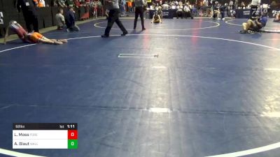 92 lbs Consy 2 - Logan Moss, Forest Hills vs Ayden Blaut, Wallenpaupack