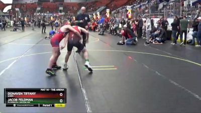 95 lbs Cons. Round 4 - Donaven Tiffany, GAWC vs Jacob Feldman, Plymouth Canton WC