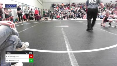 60 lbs Semifinal - Kade Hastings, Pocola Youth Wrestling vs William Henson, Fort Gibson Youth Wrestling