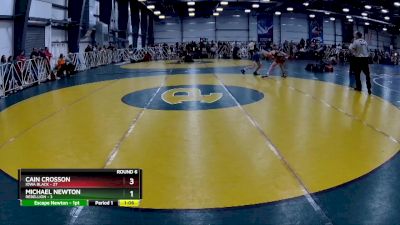 100 lbs Rd# 9- 2:15pm Saturday Final Pool - Cain Crosson, Iowa Black vs Michael Newton, Rebellion