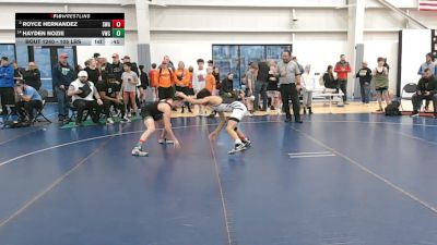 105 lbs Champ. Rd Of 16 - Royce Hernandez, Sanderson Wrestling Academy vs Hayden Nozie, Valiant Wrestling Club
