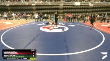 53 lbs Cons. Round 4 - Adrian Acebo, Riverton USA Wrestling vs Brekken Hintz, Green River Grapplers Wrestling