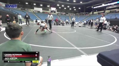 60 lbs Round 5 (10 Team) - Cayden Peterson, Prodigy NDT vs Jace Norton, Kansas Warriors 2