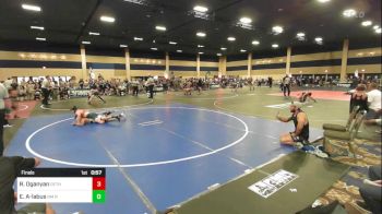 130 lbs Final - Robert Oganyan, Dethron Fresno vs Elijah Avis-labus, NM Royalty