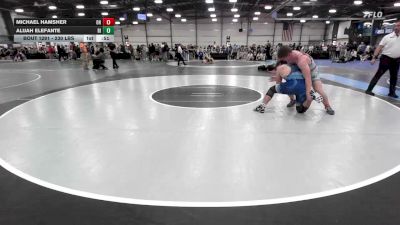 230 lbs Consi Of 4 - Michael Hamsher, OH vs Alijah Elefante, RI