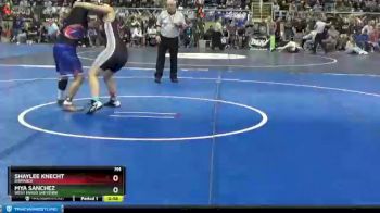 170 lbs Cons. Round 1 - Mya Sanchez, West Fargo Sheyenne vs Shaylee Knecht, Bismarck