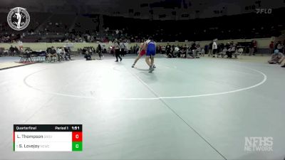 5A-190 lbs Quarterfinal - Shane Lovejoy, NEWCASTLE vs Laird Thompson, GROVE