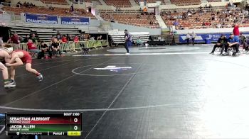 D2-120 lbs Cons. Round 1 - Jacob Allen, Buckeye Union vs Sebastian Albright, Paradise Valley